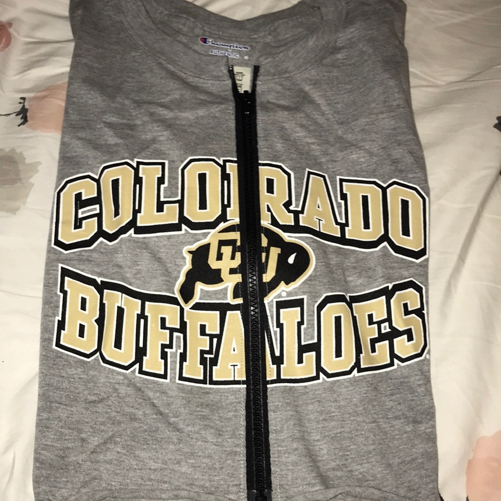 COLORADO boulder zip up cropped t shirt